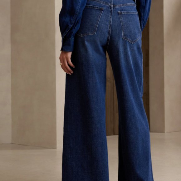 NWT Banana Republic Wide-Leg Jean - Picture 2 of 3